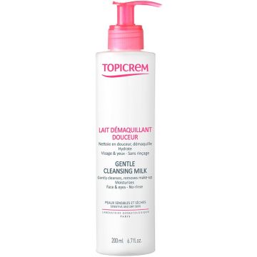 TOPICREM GENTLE CLEANSING MILK REINIGINGSMELK POMP 200 ML