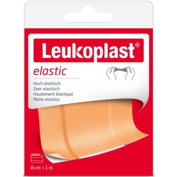 LEUKOPLAST ELASTIC 8 CM X 1 M PLEISTER DOOSJE 1 STUK