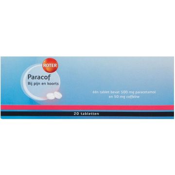 ROTER PARACOF BIJ PIJN EN KOORTS TABLETTEN DOOSJE 20 STUKS