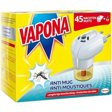 VAPONA ANTI-MUG STEKKER 45 NACHTEN DOOSJE 1 STUK