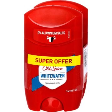 OLD SPICE WHITEWATER DEODORANT STICK 2 X 50 ML