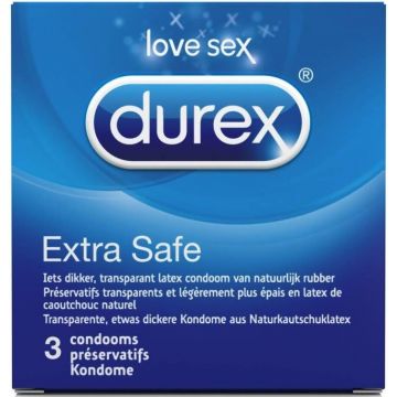 DUREX EXTRA SAFE (DUREX) EXTRA SAFE CONDOOMS PAK 3 STUKS