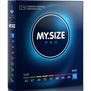 MY.SIZE PRO 72 MM CONDOOMS DOOSJE 3 STUKS