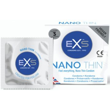 EXS NANO THIN CONDOMS CONDOOMS DOOSJE 3 STUKS
