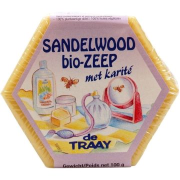 DE TRAAY SANDELWOOD BIO-ZEEP 100 GRAM