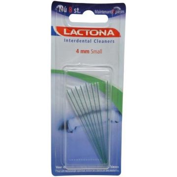LACTONA INTERDENTAL CLEANERS (LACTONA) INTERDENTAL CLEANERS 4 MM SMALL TANDENRAGERS 8 STUKS