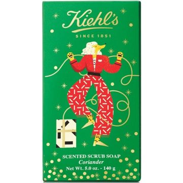 KIEHL'S CORIANDER SCENTED SCRUB SOAP ZEEPBLOK 140 GRAM