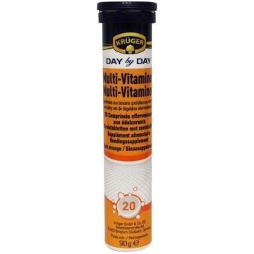KRUGER OPTIFORM MULTI-VITAMINES BRUISTABLETTEN KOKER 20 STUKS