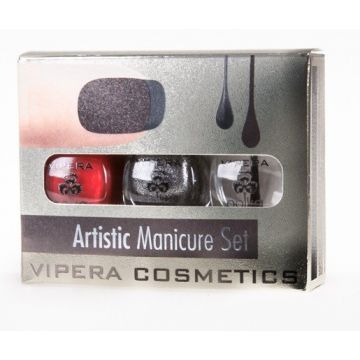 VIPERA ARTISTIC MANICURE NAIL POLISHES 06 DRACULA NAGELLAK 3X 5,5 ML