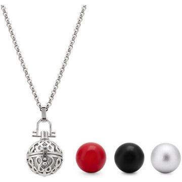 TROLI MULTIFUNCTIONAL STEEL NECKLACE WITH BELLS WBN6006S-PET
