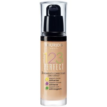 BOURJOIS 123 PERFECT (BOURJOIS) 123 PERFECT 53 LIGHT BEIGE FOUNDATION 30 ML