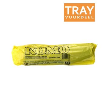 KOMO HUISVUILZAKKEN 60 X 80 CM + SLUITSTRIPS 20 X 20 STUKS