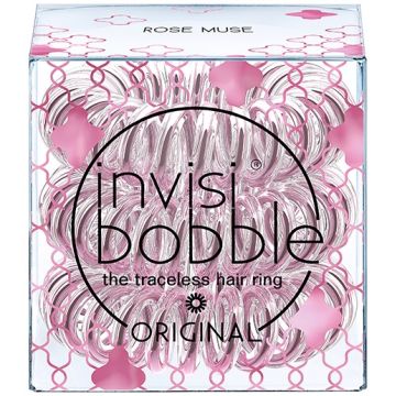 INVISIBOBBLE THE TRACELESS HAIRRING ORIGINAL ROSE MUSE DOOSJE 3 STUKS