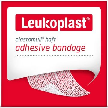 LEUKOPLAST ELASTOMULL 10 CM X 4 M ZELFKLEVENDE ELASTISCHE WINDSEL DOOSJE 1 STUK
