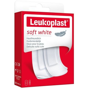 LEUKOPLAST SOFT WHITE ASSORTI PLEISTERS DOOSJE 20 STUKS