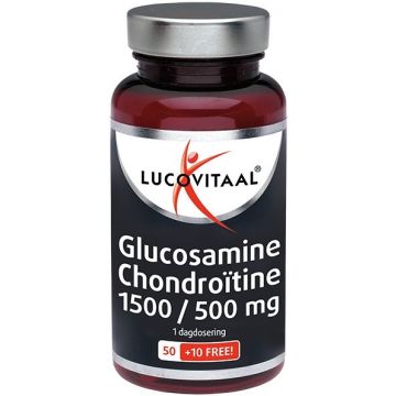 LUCOVITAAL GLUCOSAMINE CHONDROITINE 1500/500 MG TABLETTEN POT 60 STUKS