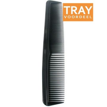MERKLOOS HAARKAM ZWART TRAY 12 X 1 STUK