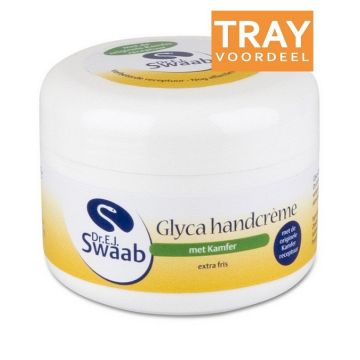 DR. E.J. SWAAB GLYCA HANDCREME MET KAMFER TRAY 6 X 100 ML