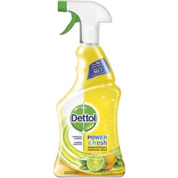 DETTOL POWER & FRESH (DETTOL) POWER & FRESH SPRANKELENDE CITROEN & LIMOEN ALLESREINIGER SPRAY 500 ML