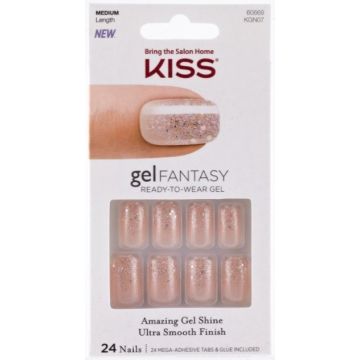 KISS GEL FANTASY RUSH HOUR NEPNAGELS DOOSJE 24 STUKS