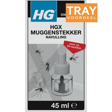 HG ONGEDIERTE HGX MUGGENSTEKKER NAVULLING 6 X 45 ML