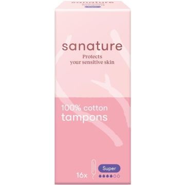 SANATURE SUPER TAMPONS 16 STUKS