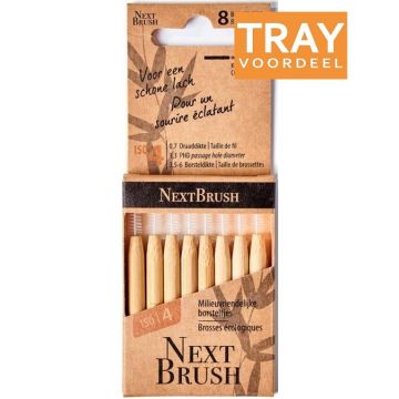 NEXTBRUSH ISO 4 3,5-6 MM TANDENRAGERS TRAY 6 X 8 STUKS