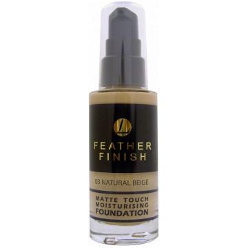 LENTHERIC FEATHER FINISH MATTE TOUCH MOISTURISING FOUNDATION 03 NATURAL BEIGE POMP 30 ML