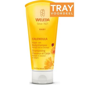 WELEDA BABY CALENDULA HAAR- EN BODYSHAMPOO 36 X 200 ML