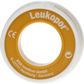LEUKOPOR 1.25 CM X 5 M HECHTPLEISTER BLIK 1 STUK