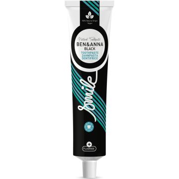 BEN & ANNA BLACK FLUORIDE NATURAL TOOTHPASTE TANDPASTA 75 ML