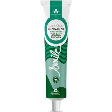 BEN & ANNA SPEARMINT FLUORIDE NATURAL TOOTHPASTE TANDPASTA 75 ML