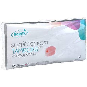 BEPPY SOFT & COMFORT WET TAMPONS 4 STUKS