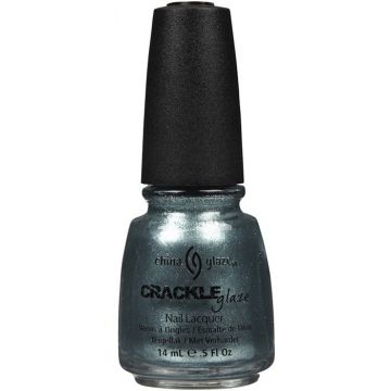 CHINA GLAZE CRACKLE GLAZE (CHINA GLAZE) CRACKLE GLAZE NAIL LACQUER METALLIC OXIDIZED AQUA NAGELLAK POTJE 14 ML