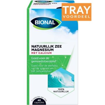 BIONAL NATUURLIJK ZEE MAGNESIUM MET CALCIUM CAPSULES 48 X 40 STUKS