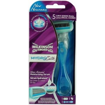 WILKINSON SWORD HYDRO SILK (WILKINSON) HYDRO SILK SCHEERSYSTEEM + 1 SCHEERMESJE PAK 1 STUK