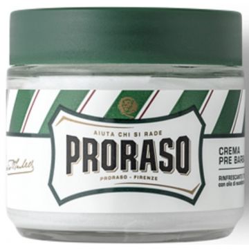 PRORASO GREEN (PRORASO) GREEN PRE-SHAVE CREME EUCALYPTUS & MENTHOL POT 100 ML