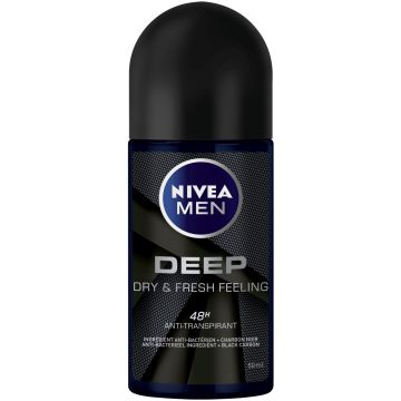 NIVEA MEN DEEP DRY & FRESH FEELING DEO DEODORANT ROLLER 50 ML