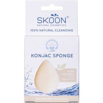 SKOON PURE NATURAL KONJAC SPONGE SPONS 1 STUK