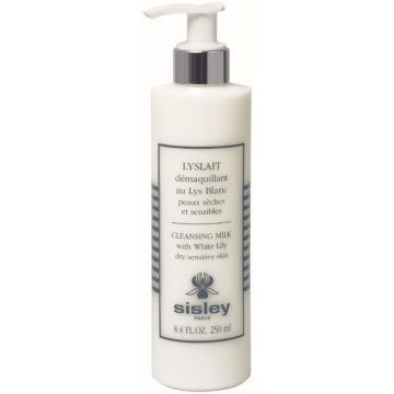 SISLEY LYSLAIT CLEANSING MILK WITH WHITE LILY DRY/SENSITIVE SKIN REINIGINGSMELK POMP 250 ML