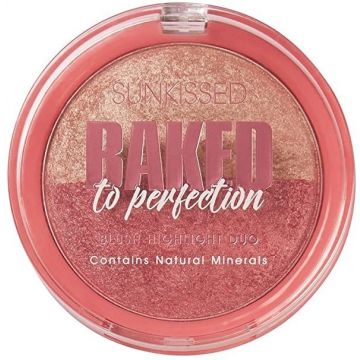 SUNKISSED BAKED TO PERFECTION BLUSH HIGHLIGHT DUO DOOSJE 17 GRAM
