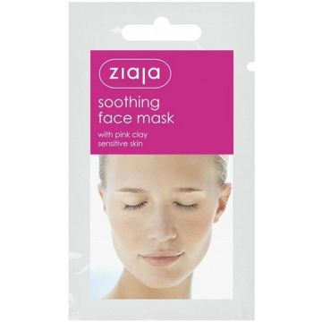 ZIAJA PINK CLAY SENSITIVE SKIN SOOTHING FACE MASK GEZICHTSMASKER ZAKJE 7 ML