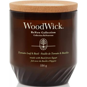 WOODWICK RENEW COLLECTION TOMATO LEAF & BASIL GEURKAARS 184 GRAM