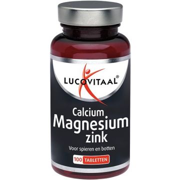 LUCOVITAAL CALCIUM MAGNESIUM ZINK TABLETTEN POT 100 STUKS