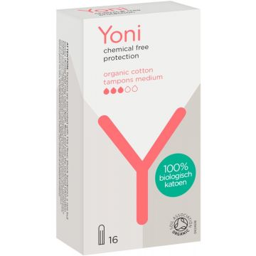 YONI MEDIUM TAMPONS 16 STUKS