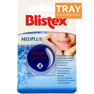 BLISTEX MED PLUS (BLISTEX) MED PLUS LIPPENBALSEM TRAY 6 X 7 GRAM