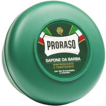 PRORASO GREEN (PRORASO) GREEN SHAVING SOAP EUCALYPTUYS & MENTHOL SCHEERZEEP POT 150 ML