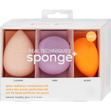 REAL TECHNIQUES GLOW RADIANCE COMPLEXION KIT SET 1 STUK