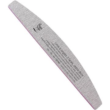 PEGGY SAGE 2 WAY HALF MOON NAIL FILE ZEBRA COARSE 100/100 NAGELVIJL 1 STUK