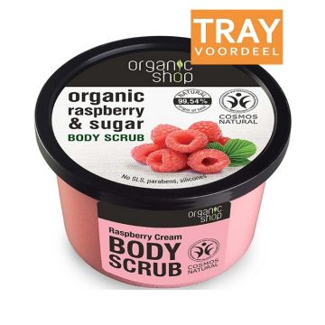 ORGANIC SHOP RASPBERRY & SUGAR RENEWING BODY SCRUB 6 X 250 ML